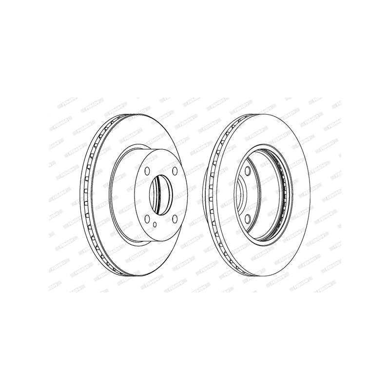 Disco freno asse anteriore - FERODO