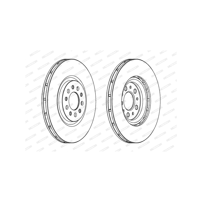 Disco freno asse anteriore - FERODO