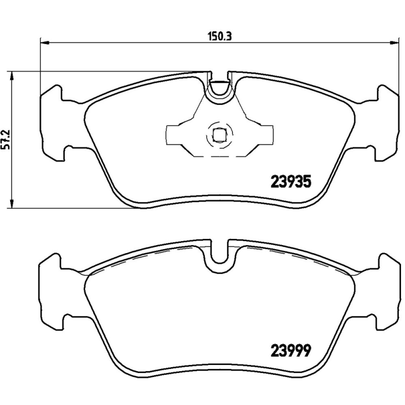 Pastiglie freno asse anteriore - BREMBO