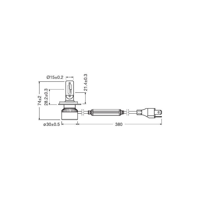 LEDriving XTR H4 COOL WHITE 6000K 12V KIT