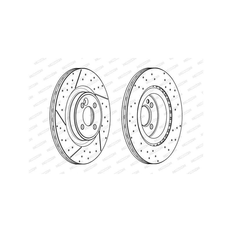 Disco freno asse anteriore - FERODO