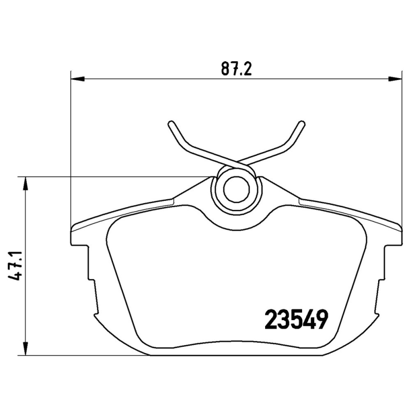 Pastiglie freno asse posteriore - BREMBO