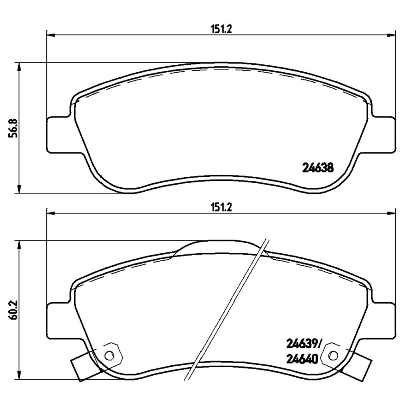 Pastiglie freno asse anteriore - BREMBO