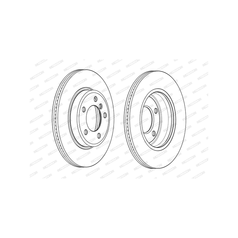 Disco freno asse anteriore - FERODO