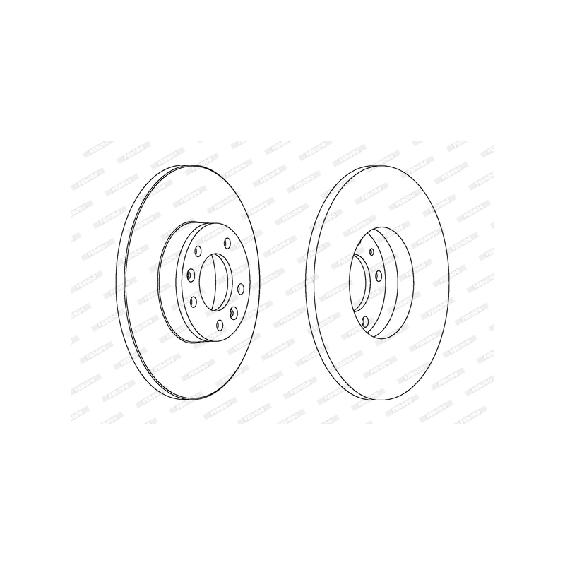 Disco freno asse posteriore - FERODO
