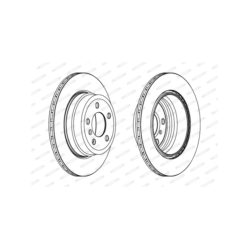 Disco freno asse posteriore - FERODO