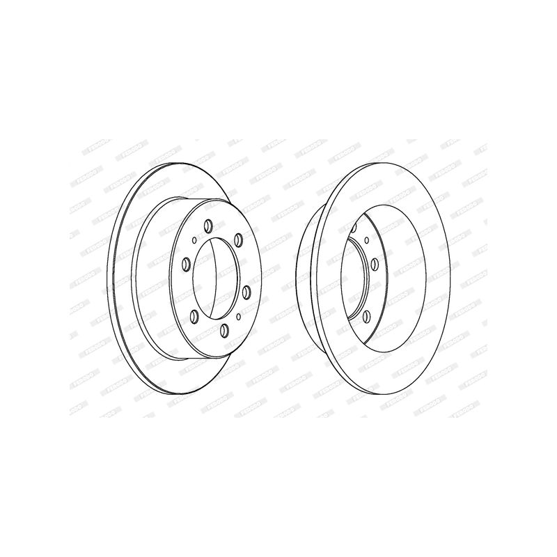 Disco freno asse posteriore - FERODO
