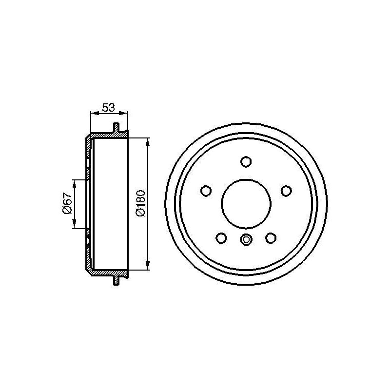 Tamburo freno - BOSCH