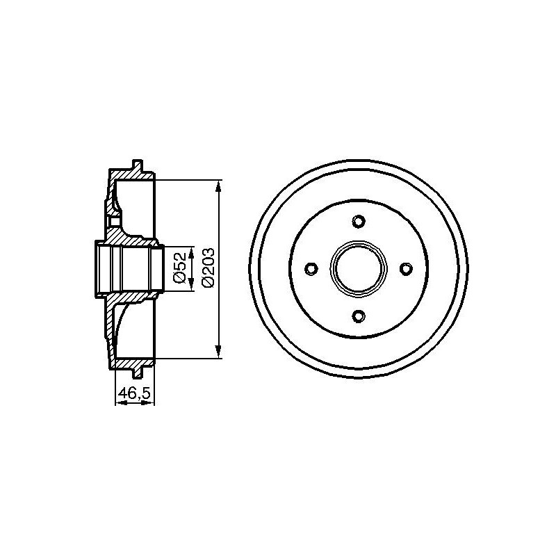 Tamburo freno - BOSCH