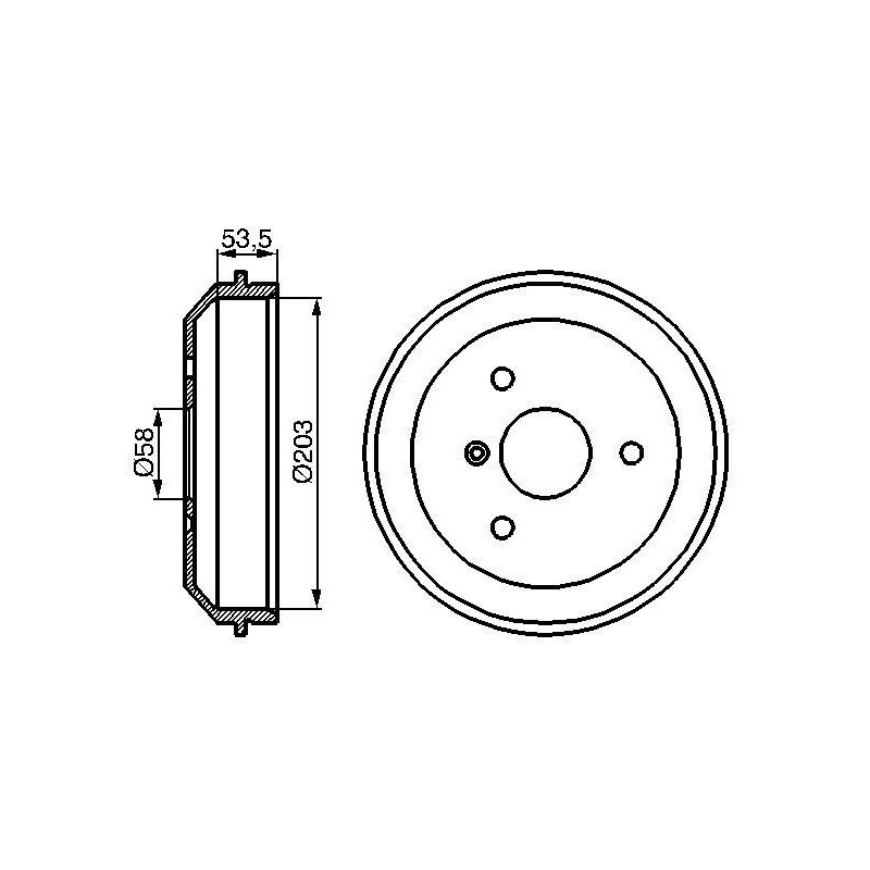 Tamburo freno - BOSCH