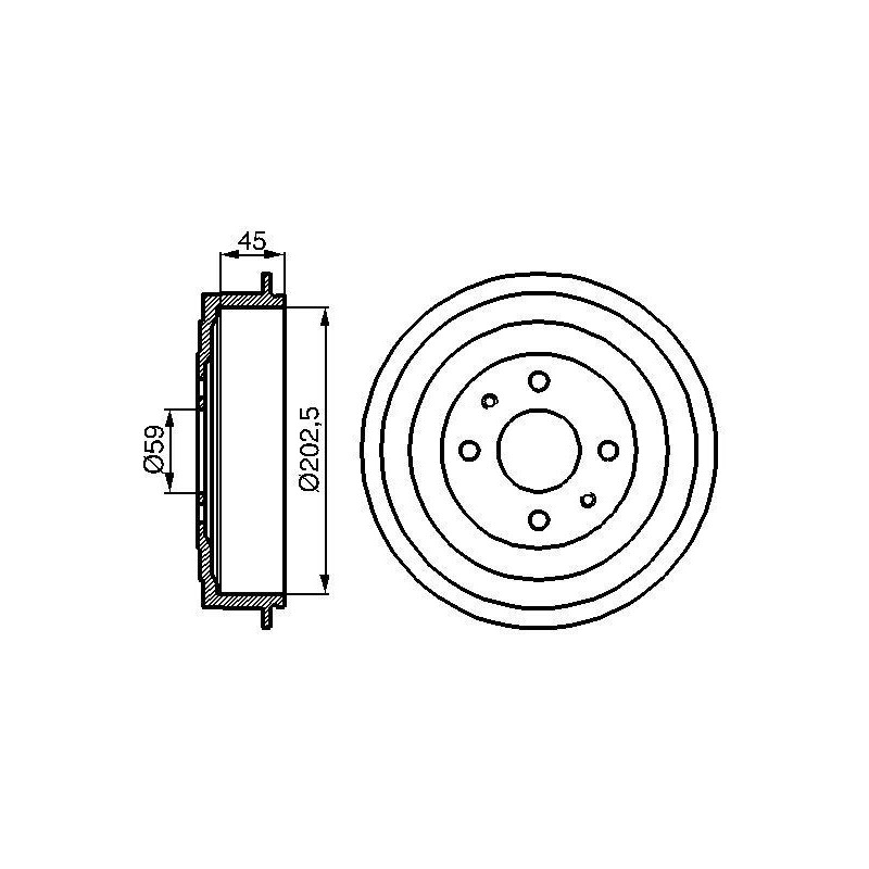 Tamburo freno - BOSCH