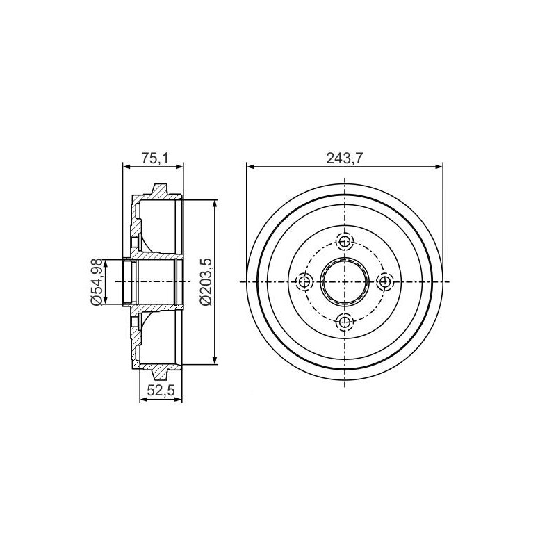 Tamburo freno - BOSCH