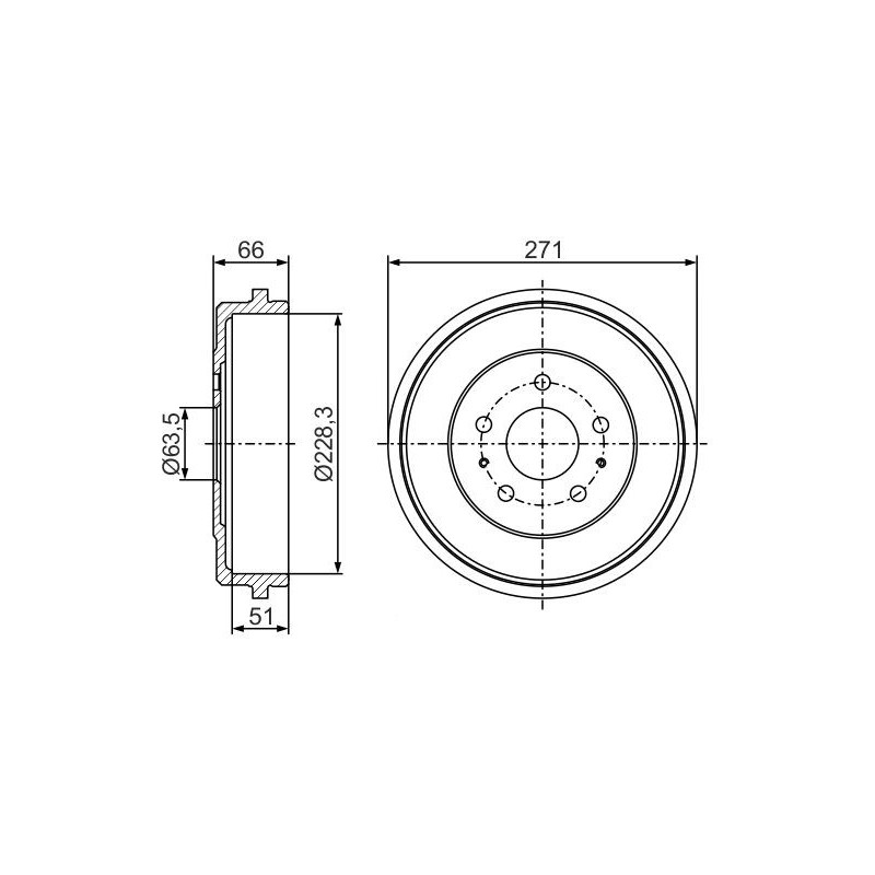 Tamburo freno - BOSCH