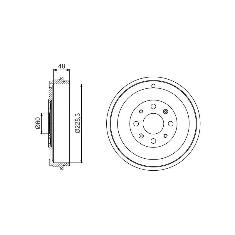 Tamburo freno - BOSCH