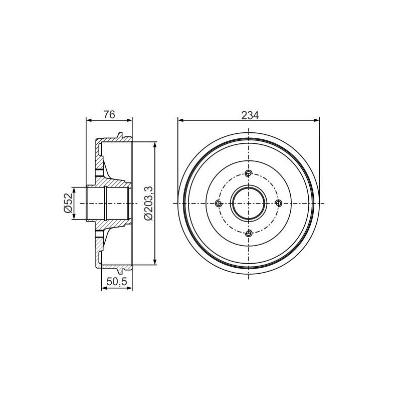 Tamburo freno - BOSCH