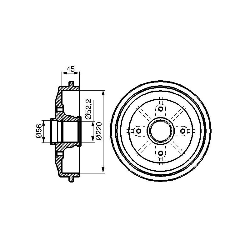 Tamburo freno - BOSCH