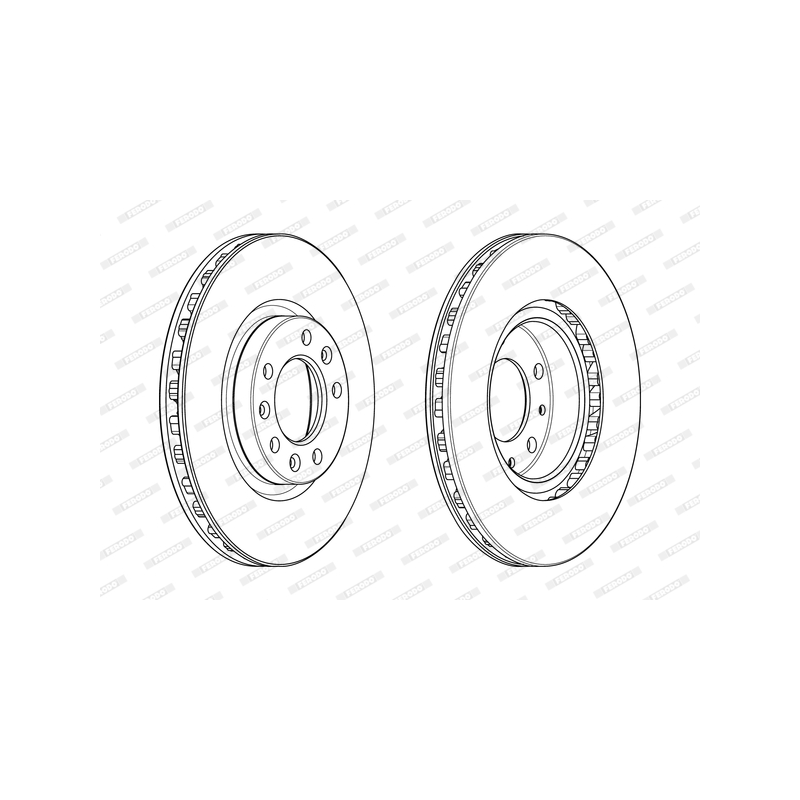 Disco freno asse anteriore - FERODO