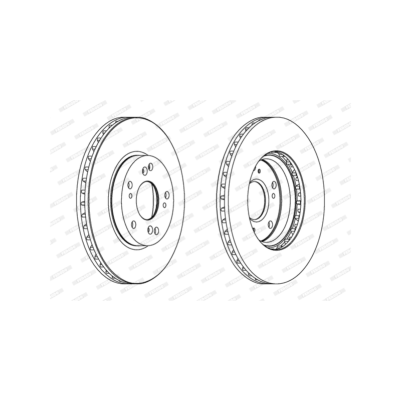 Disco freno asse anteriore - FERODO