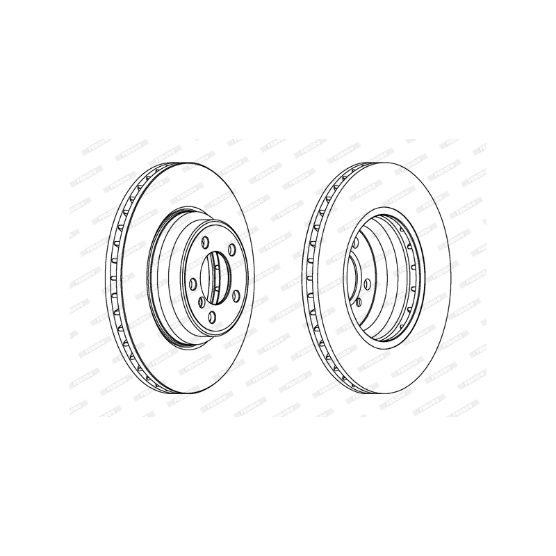 Disco freno asse anteriore - FERODO