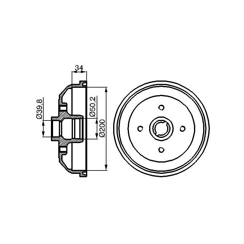 Tamburo freno - BOSCH