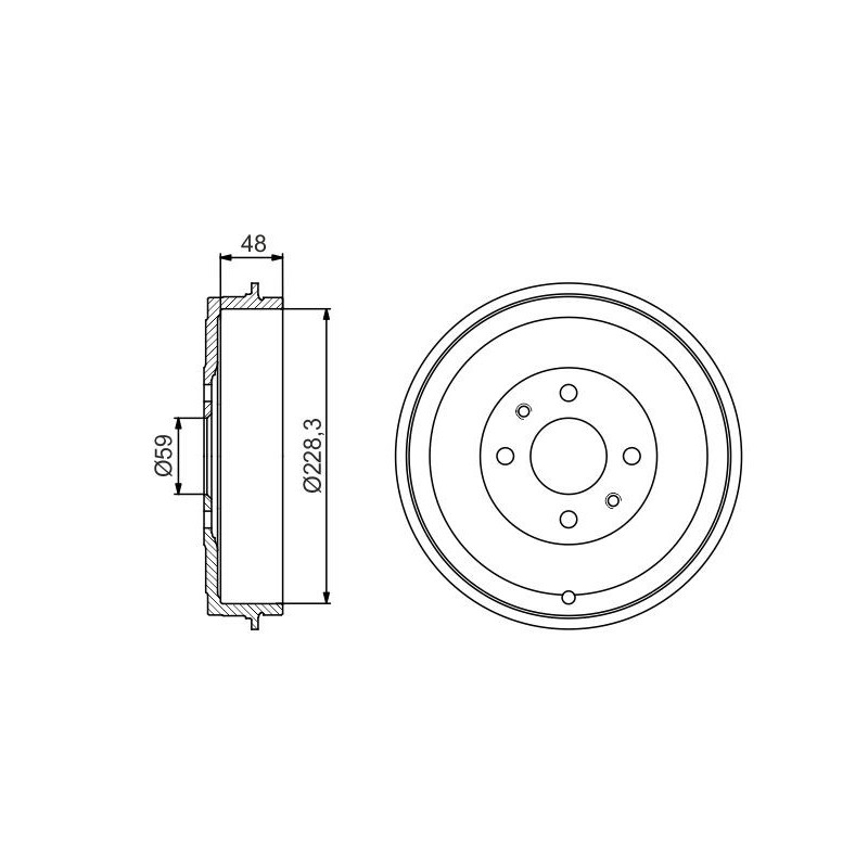 Tamburo freno - BOSCH