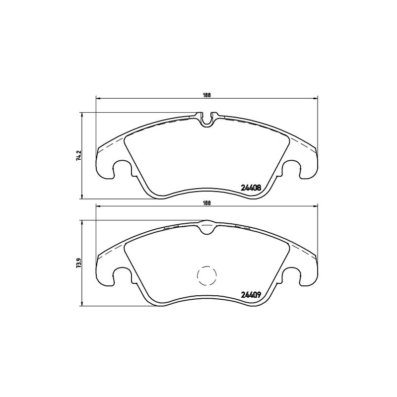 Pastiglie freno asse anteriore - BREMBO
