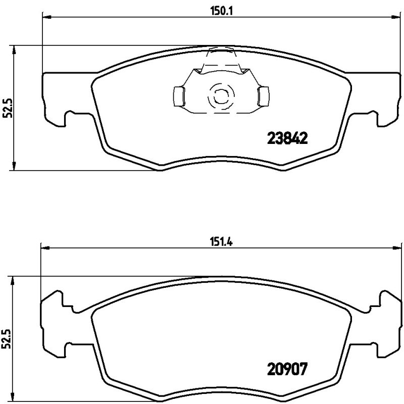 Pastiglie freno asse anteriore - BREMBO
