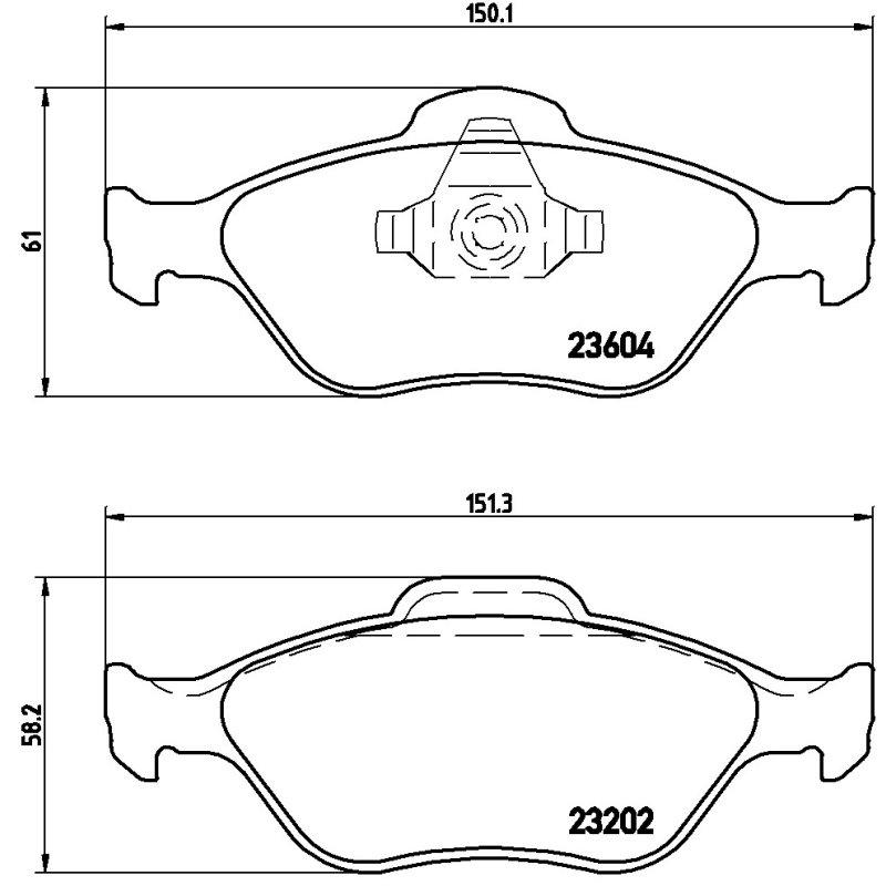 Pastiglie freno asse anteriore - BREMBO