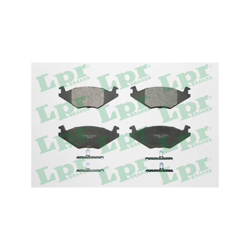 Pastiglie freno asse anteriore - LPR I.