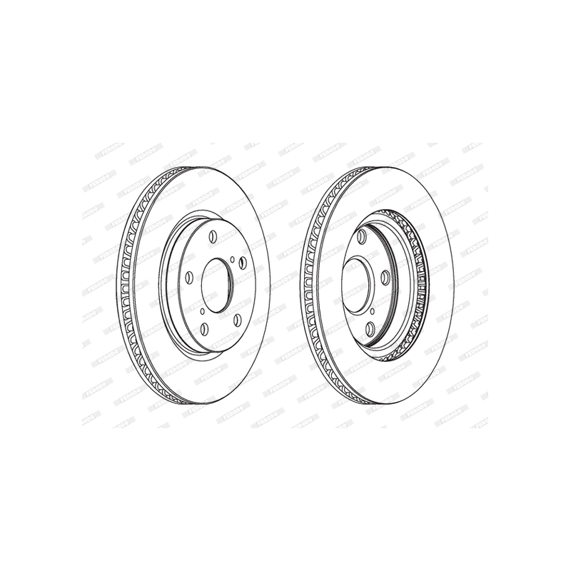 Disco freno asse anteriore - FERODO