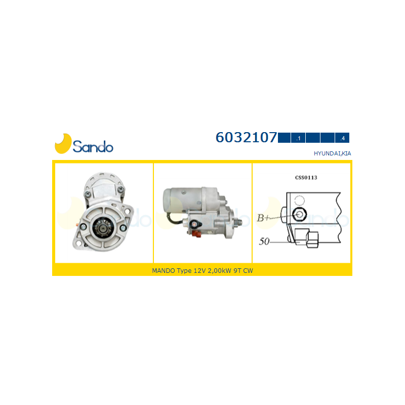 Motorino avviamento - SANDO