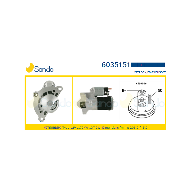 Motorino avviamento - SANDO