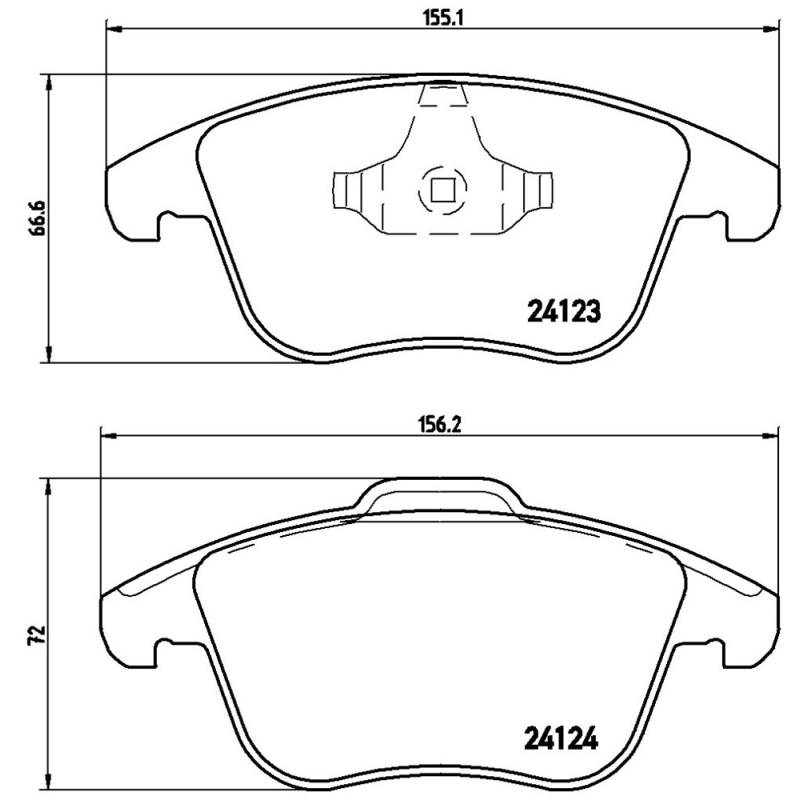 Pastiglie freno asse anteriore - BREMBO