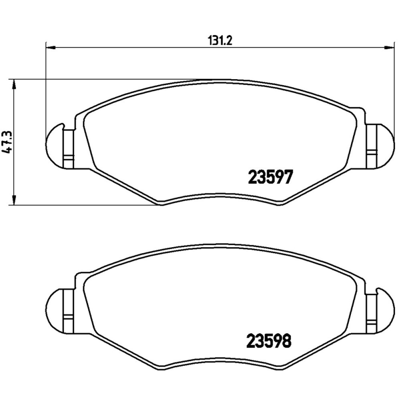 Pastiglie freno asse anteriore - BREMBO