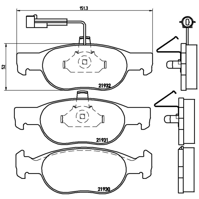 Pastiglie freno asse anteriore - BREMBO