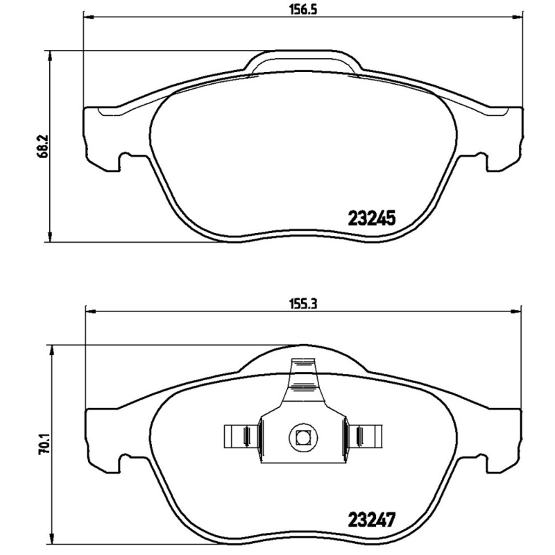 Pastiglie freno asse anteriore - BREMBO