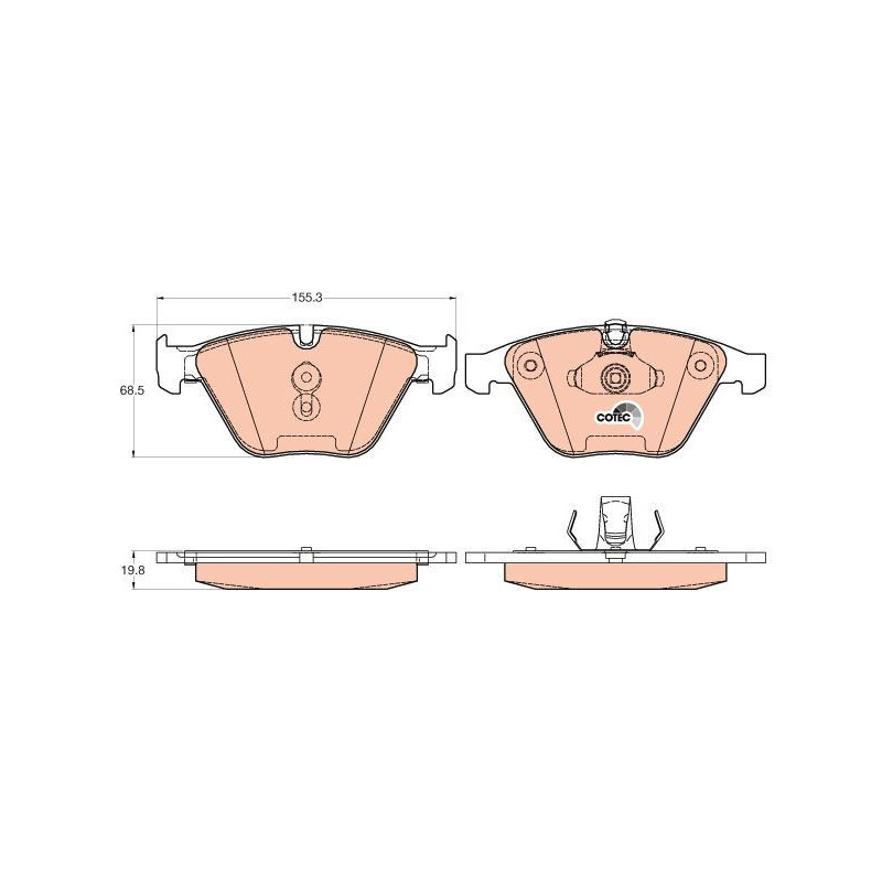 Pastiglie freno asse anteriore - TRW