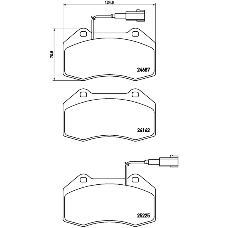 Pastiglie freno asse anteriore - BREMBO