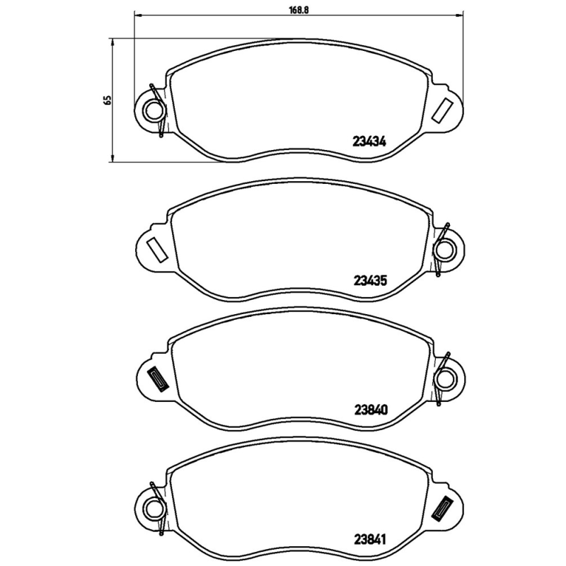 Pastiglie freno asse anteriore - BREMBO