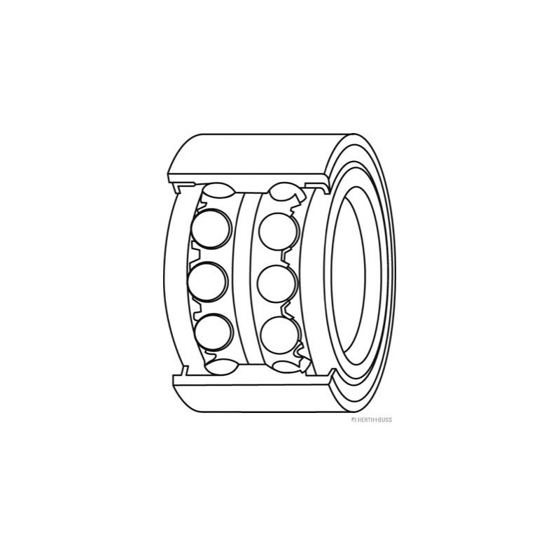 Cuscinetto ruota asse anteriore - JAKOPARTS