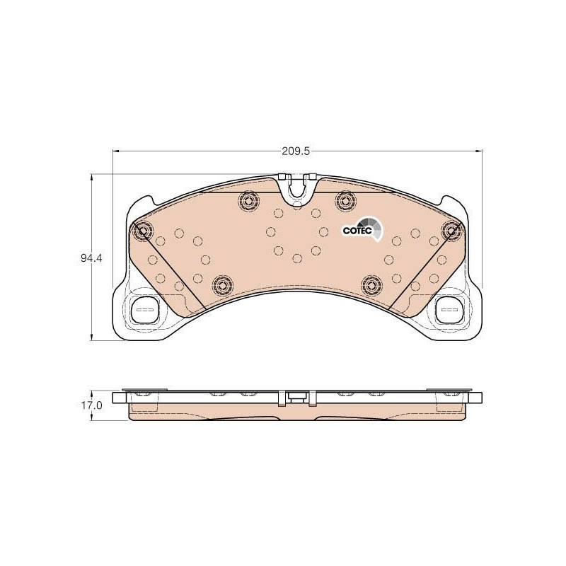 Pastiglie freno asse anteriore - TRW