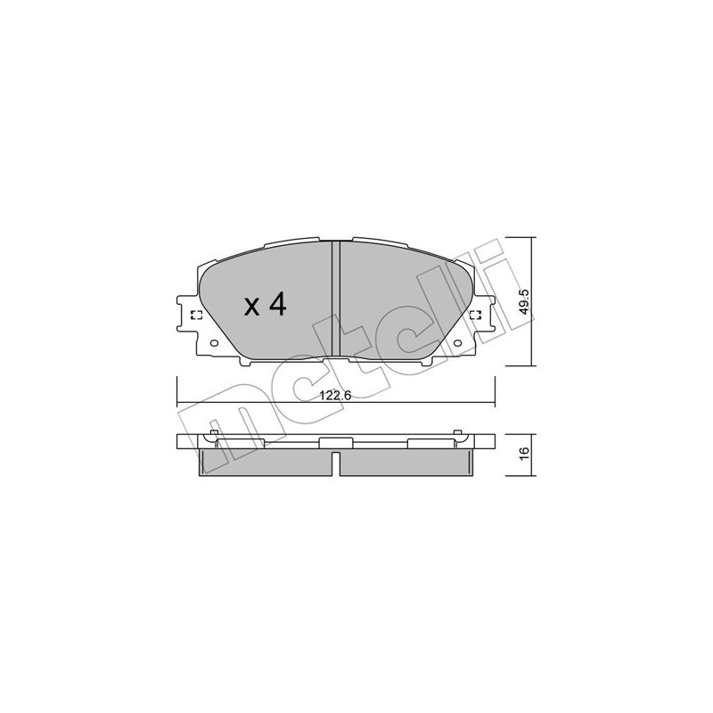 Pastiglie freno asse anteriore - METELLI