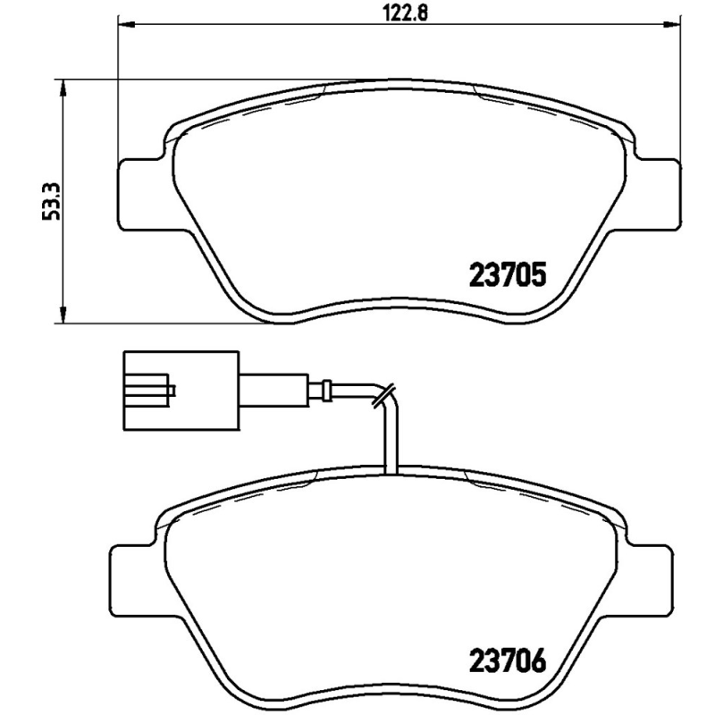 Pastiglie freno asse anteriore - BREMBO