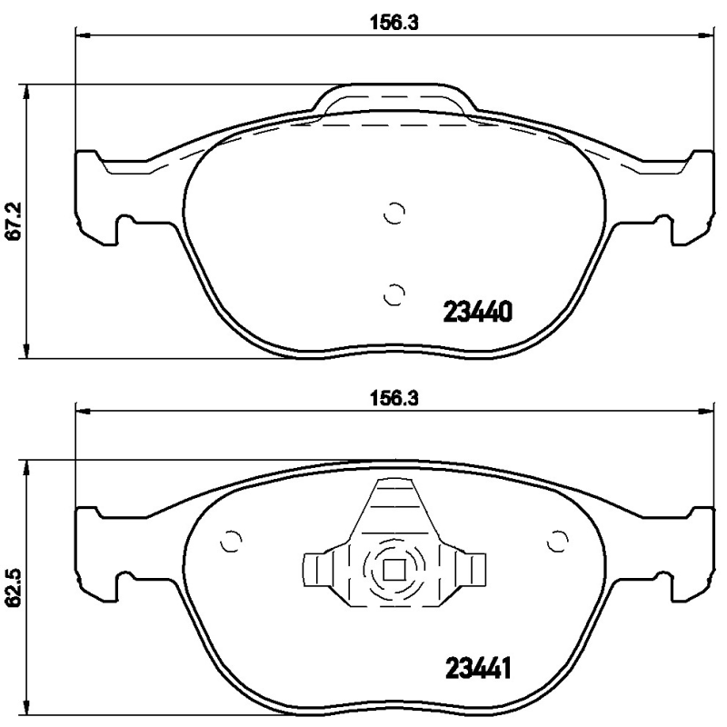 Pastiglie freno asse anteriore - BREMBO