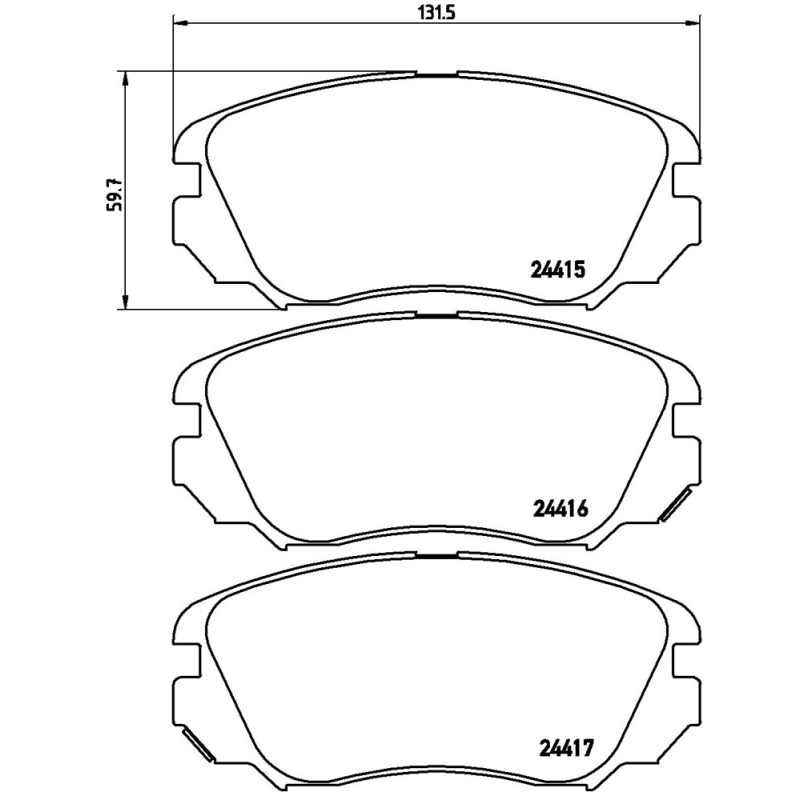 Pastiglie freno asse anteriore - BREMBO
