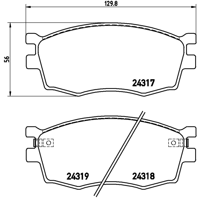 Pastiglie freno asse anteriore - BREMBO