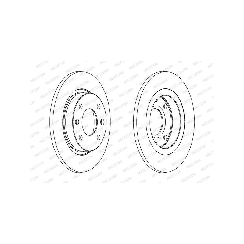 Disco freno asse anteriore - FERODO