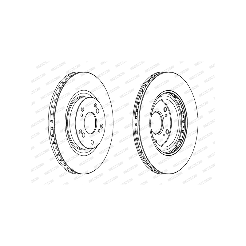 Disco freno asse anteriore - FERODO