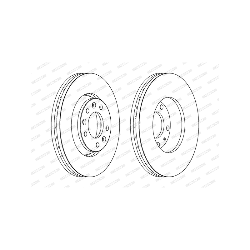 Disco freno asse anteriore - FERODO
