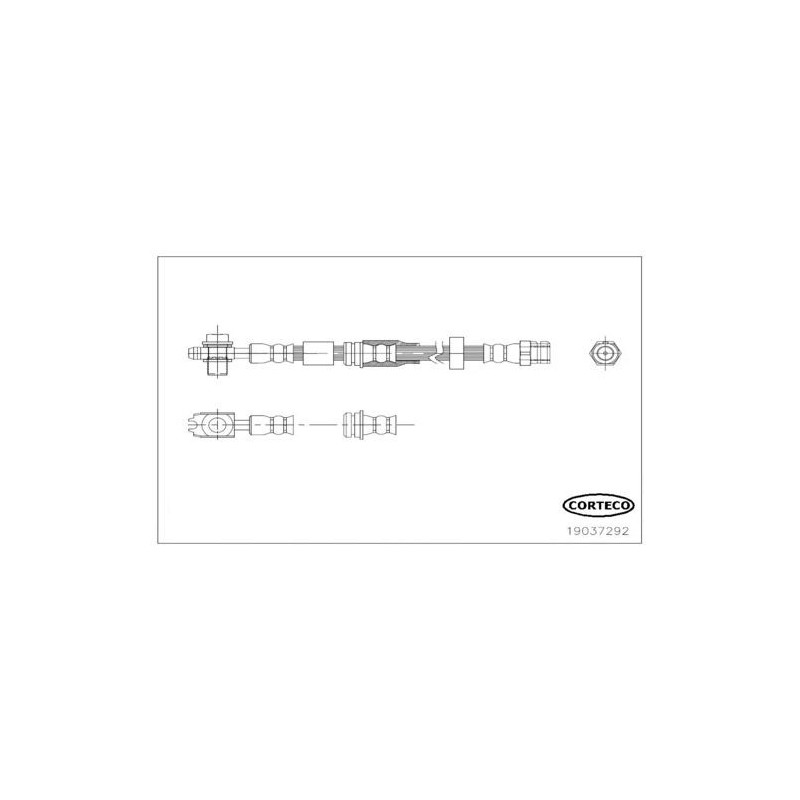 Flessibile freno asse anteriore - CORTECO
